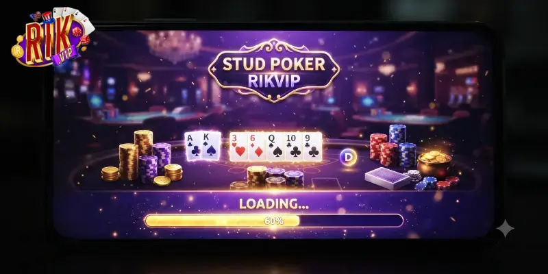 Stud poker Rikvip chơi cực đã, thách thức cao thủ mê bài tây